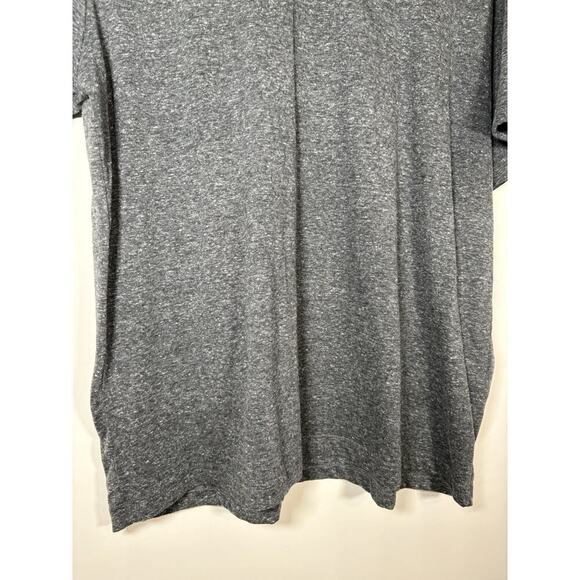 SPRING & MERCER Heathered Grey V Neck Minimalist Classic Staple T-Shirt Mens XL - Picture 3 of 7